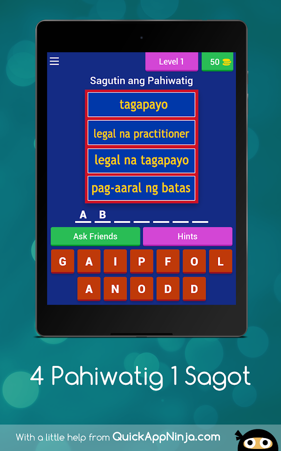 4 Clues 1 Word (TAGALOG)截图4