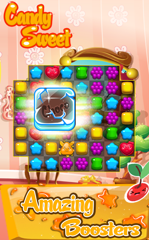 candy sweet saga match-3截图3