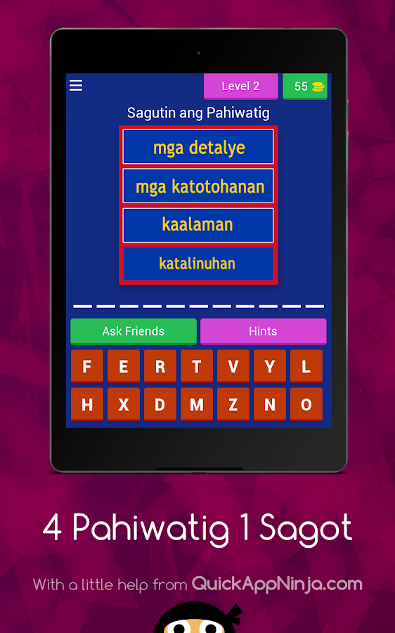 4 Clues 1 Word (TAGALOG)截图2