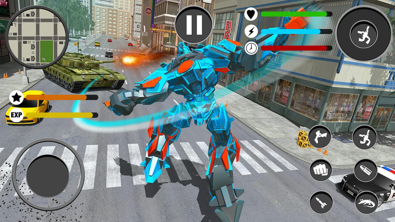 机器人 鳄鱼 游戏 - 改造 机器人 攻击截图4