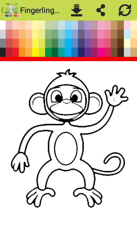 Fingerling Monkeys Coloring Book截图1