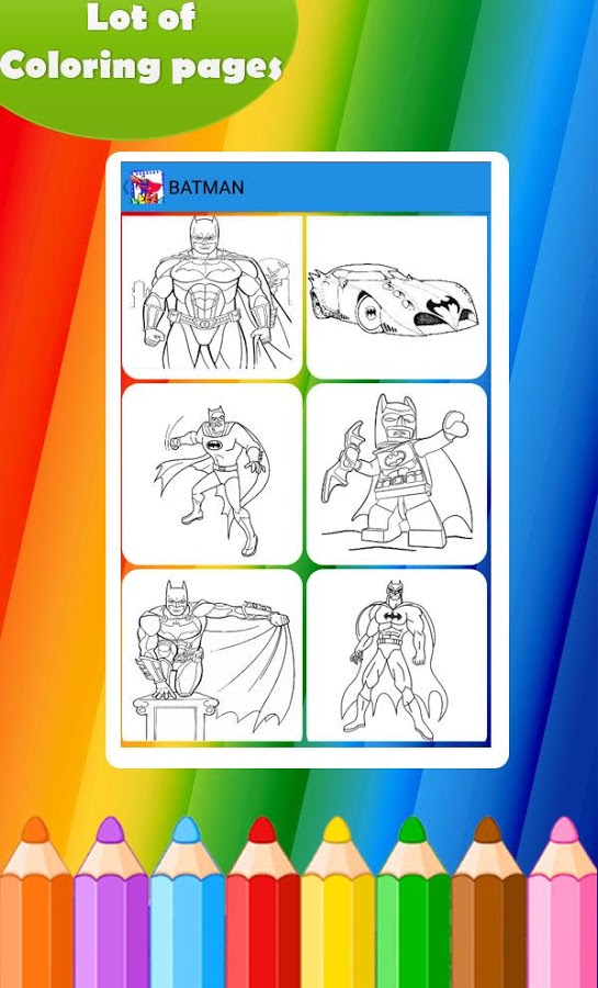 SuperHero Coloring Pages截图5