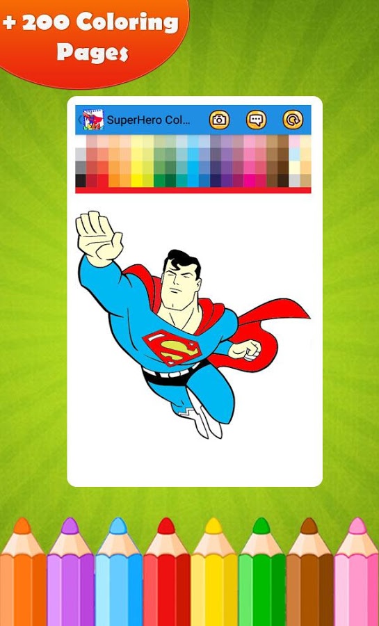 SuperHero Coloring Pages截图4