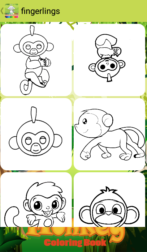 Fingerling Monkeys Coloring Book截图4