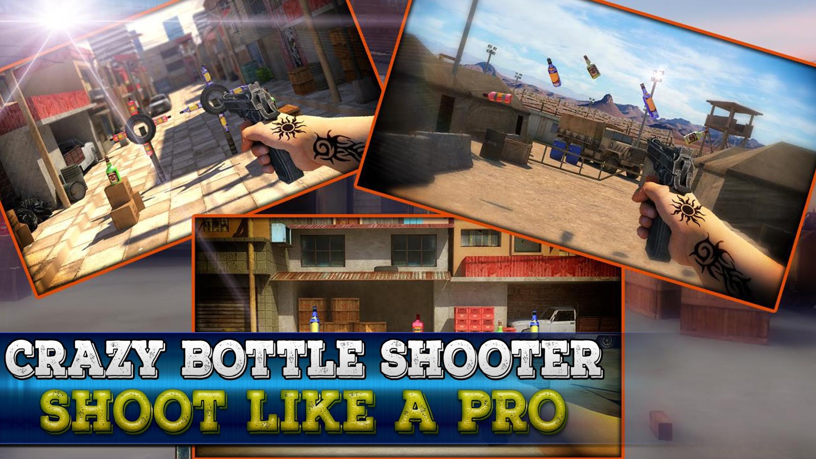 Bottle Shooting 3D Game Expert 2018截图1