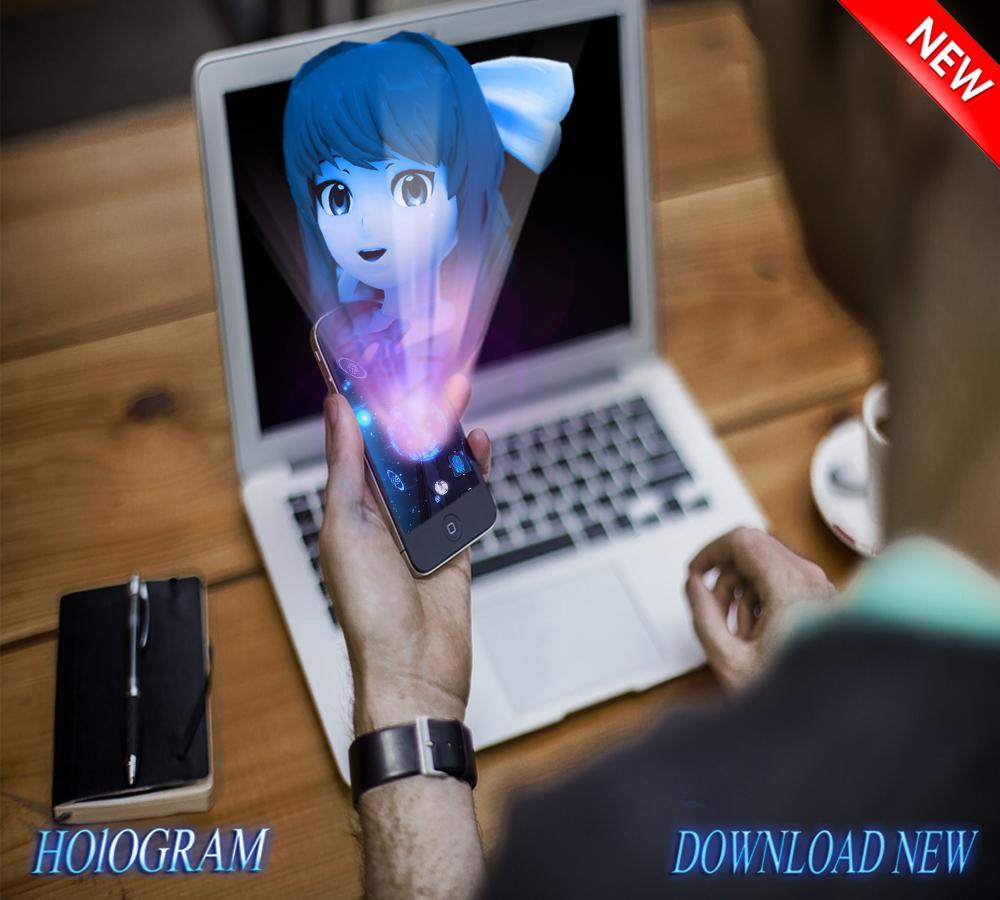 Doki Doki Literature Hologram projector simulator截图3