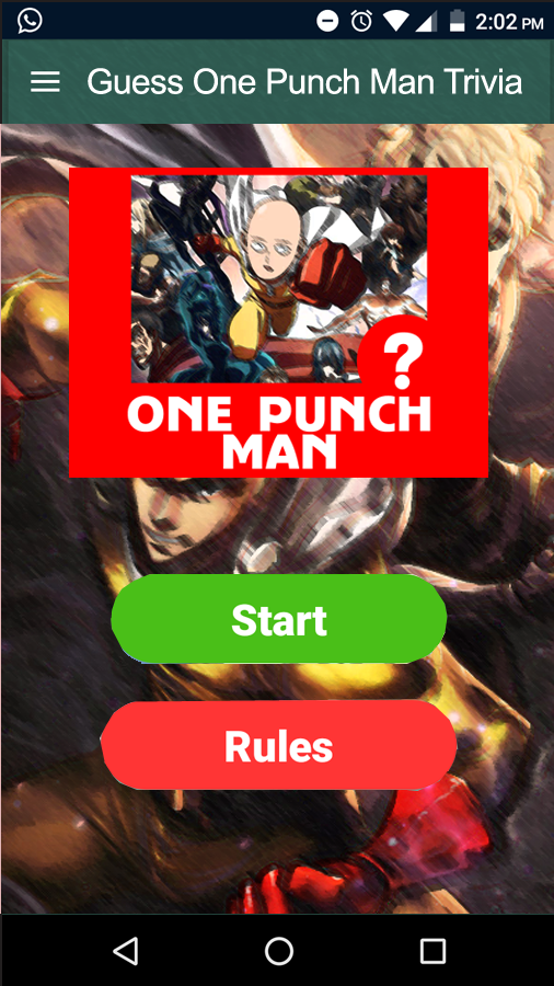 Guess One Punch Man Trivia Quiz截图4