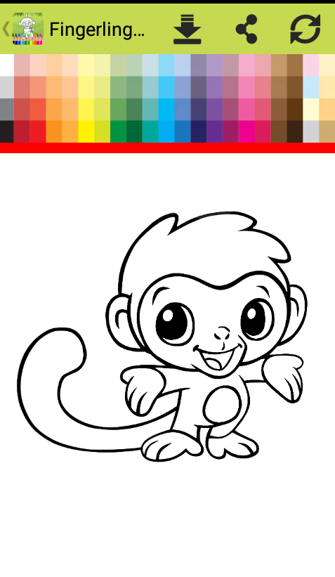 Fingerling Monkeys Coloring Book截图2