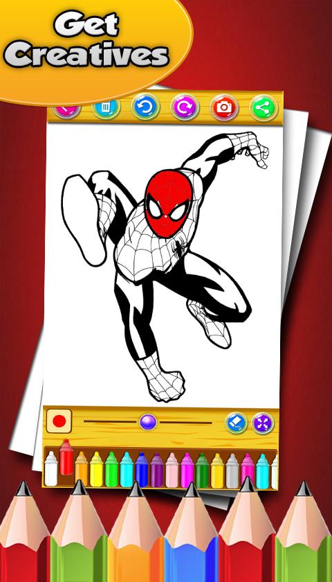 How to color Spider Man for fans截图4