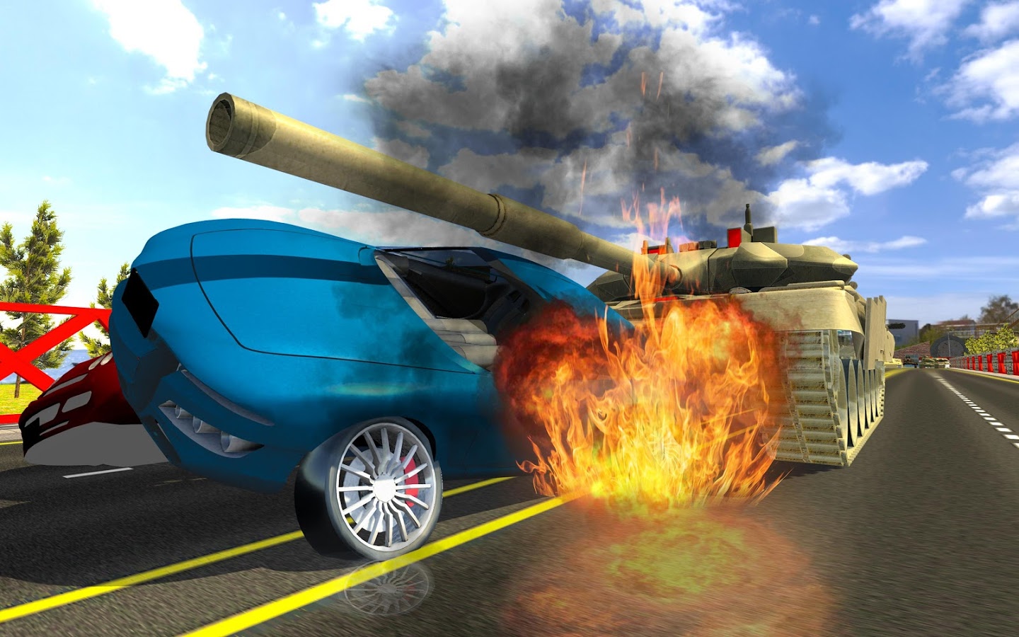 Tank Traffic Racing War截图2