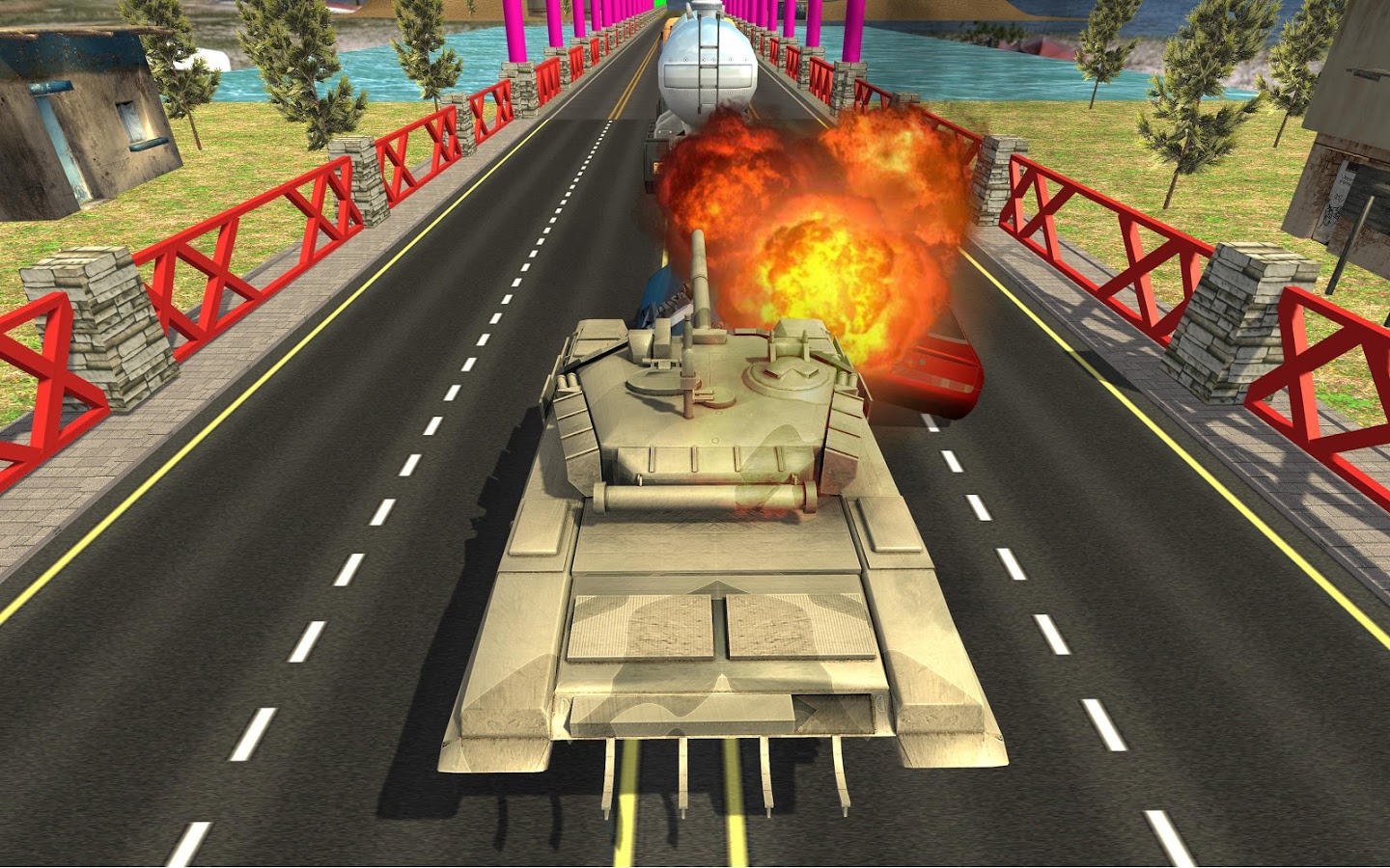 Tank Traffic Racing War截图3