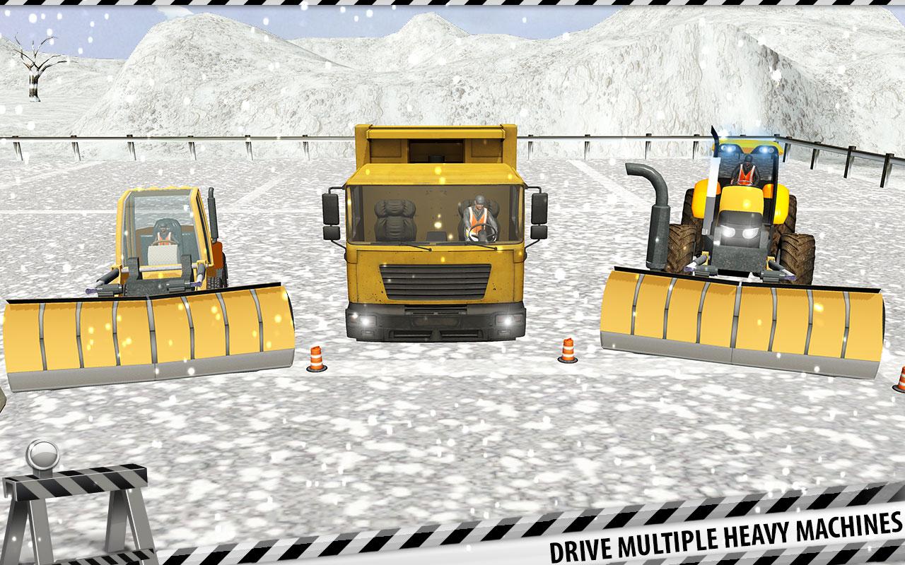 雪犁卡车司机模拟器：吹雪机游戏截图1