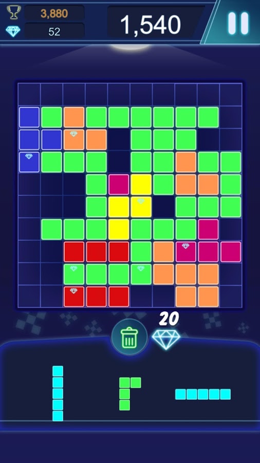 Block Puzzle Classic Glow截图5