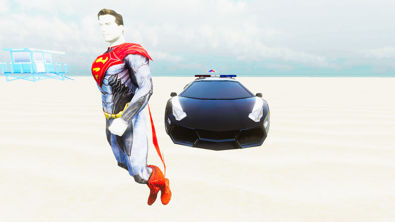 SuperHero Cop Car Stunt截图4