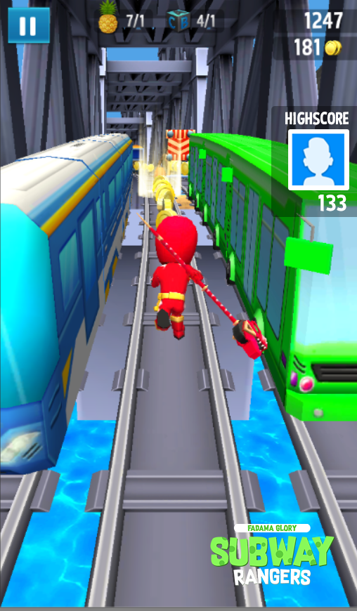 Subway Rangers Ninja Steel截图2