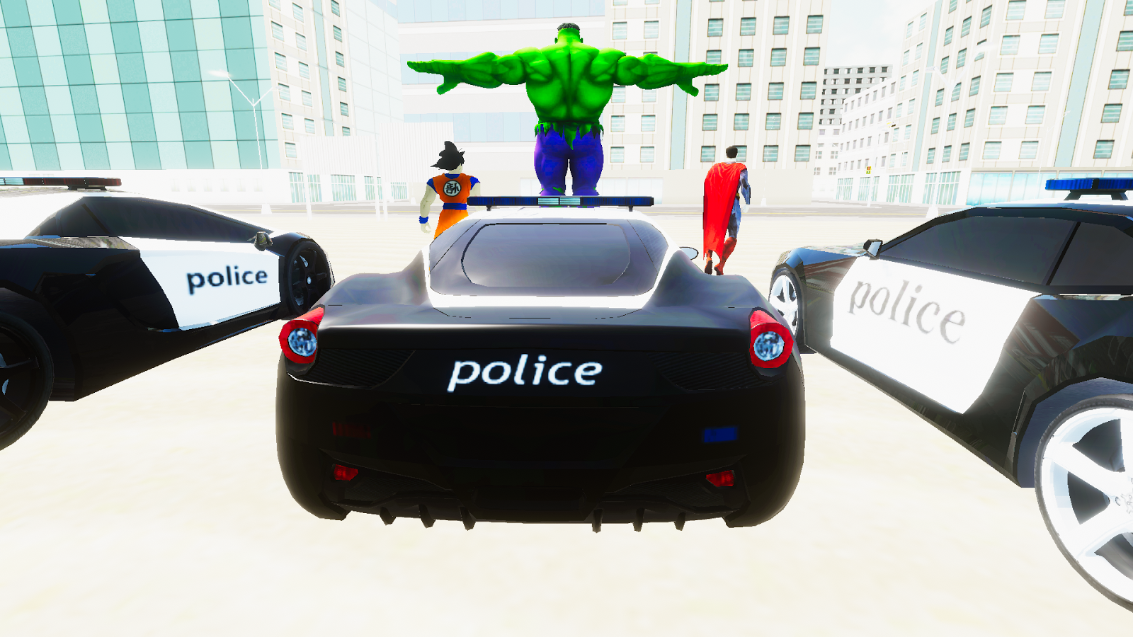 SuperHero Cop Car Stunt截图1