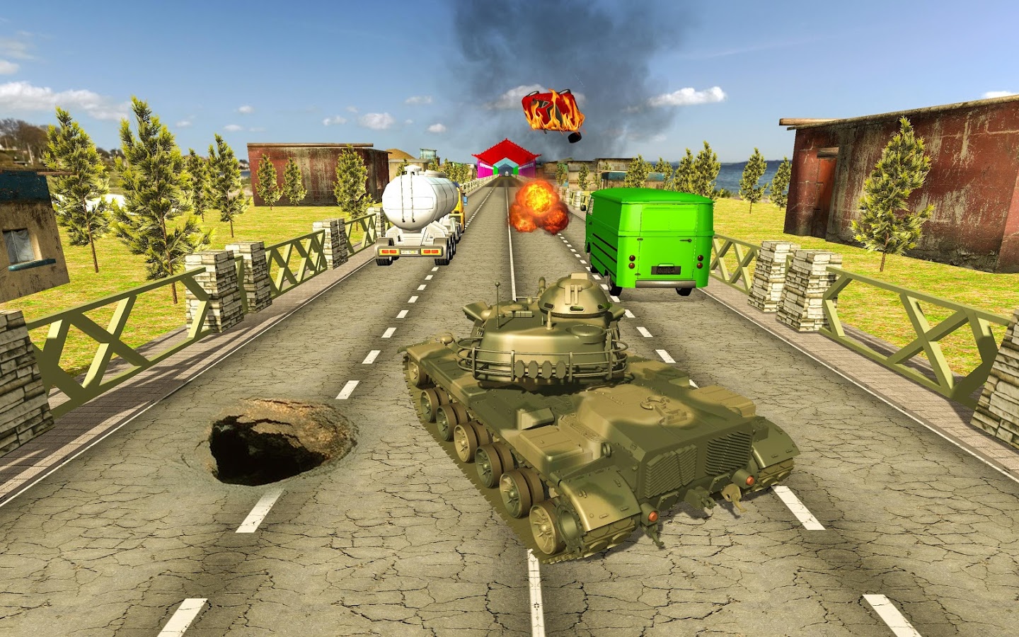 Tank Traffic Racing War截图4