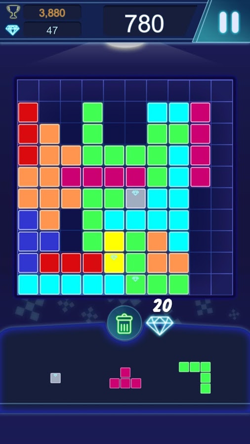 Block Puzzle Classic Glow截图3