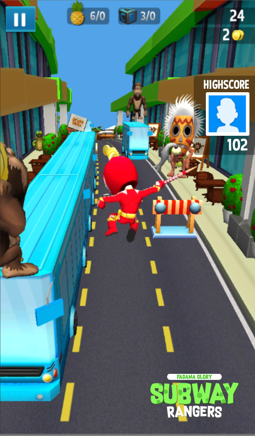 Subway Rangers Ninja Steel截图1