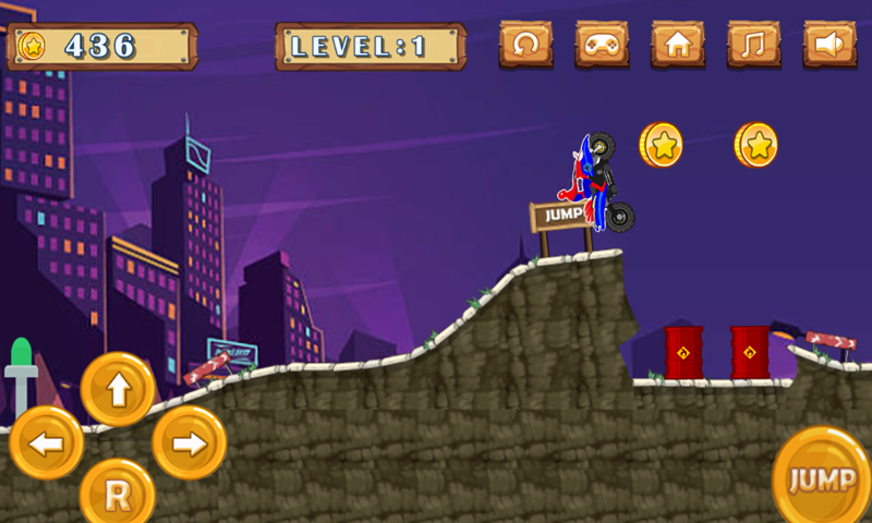 Ultimate MotorCycle Spider-Boy Hill Climb截图2