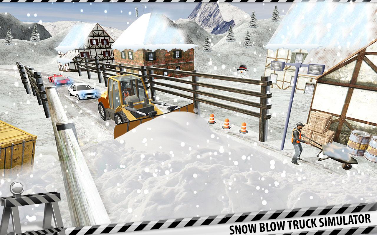 雪犁卡车司机模拟器：吹雪机游戏截图5