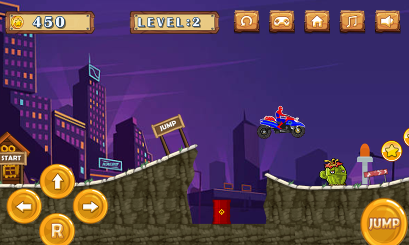 Ultimate MotorCycle Spider-Boy Hill Climb截图1