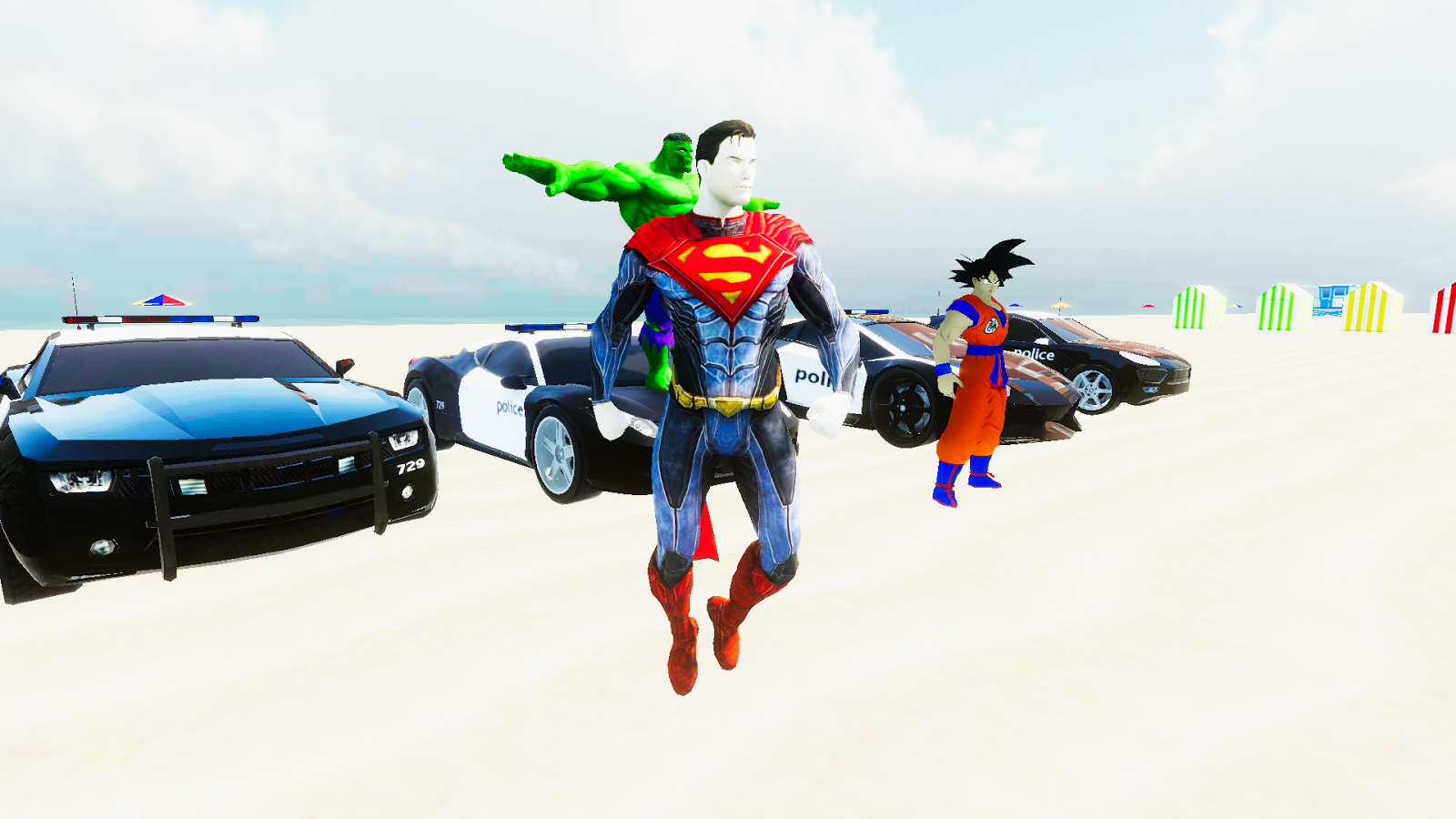 SuperHero Cop Car Stunt截图5