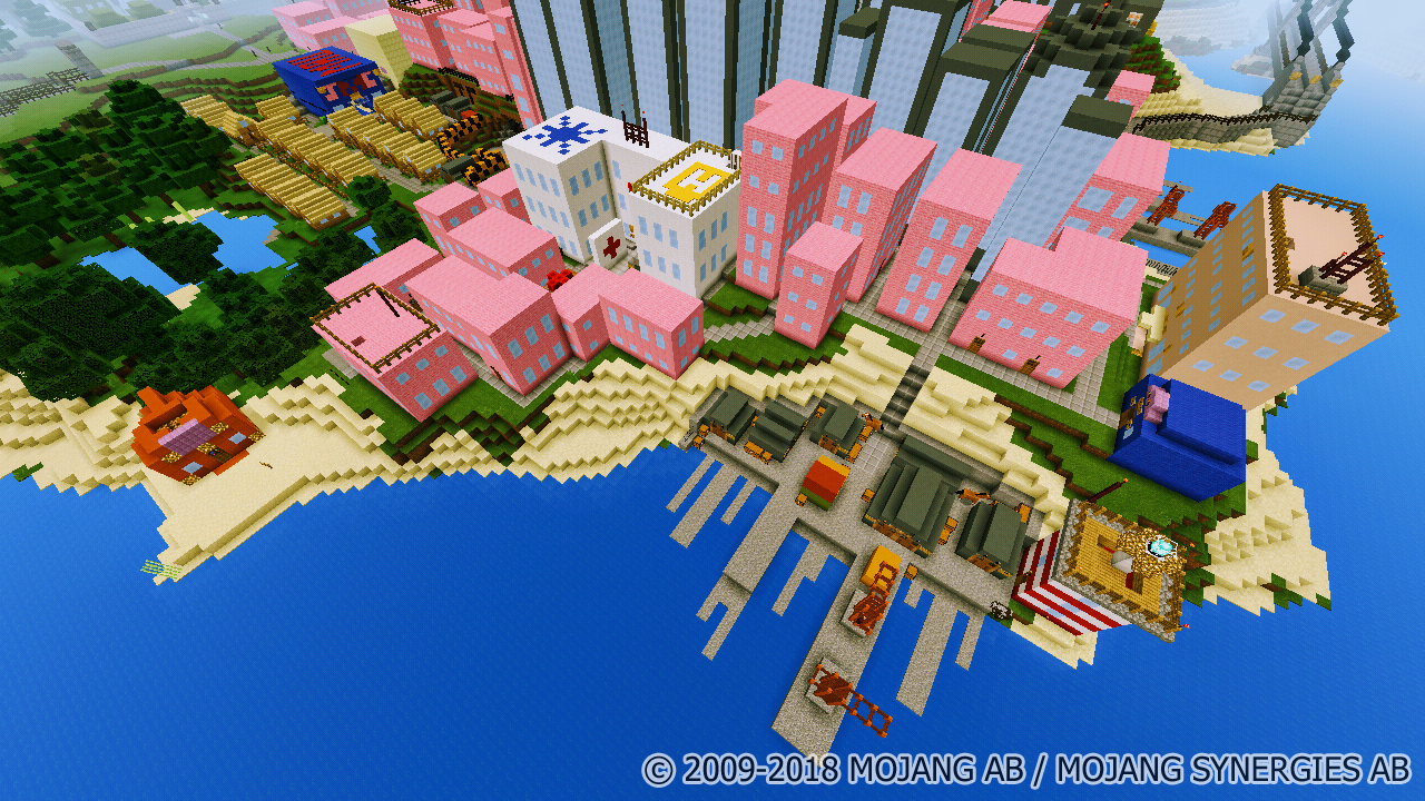 Pink City Parkour MCPE Map截图2