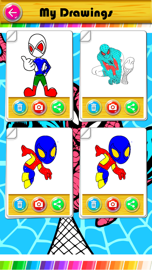 Coloring Book for Spider hero截图1