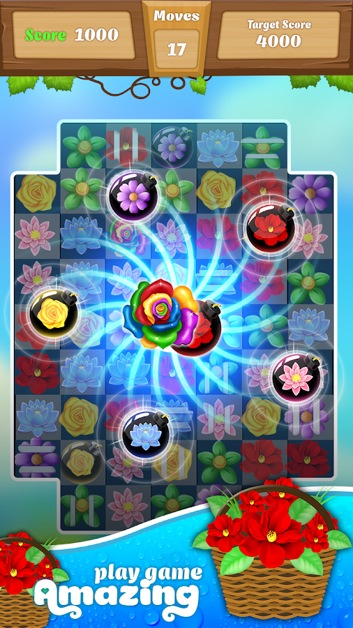 Blossom Splash Candy - Match 3 Game截图4