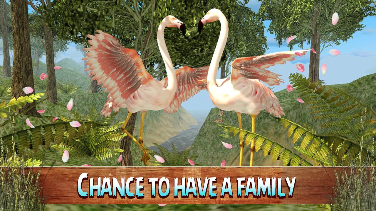 Wild Pink Flamingo Life Simulator截图2