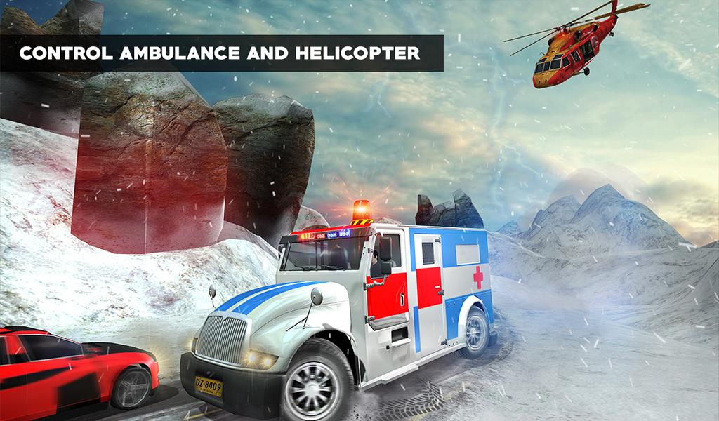 Offroad Ambulance Emergency Rescue Helicopter Game截图1