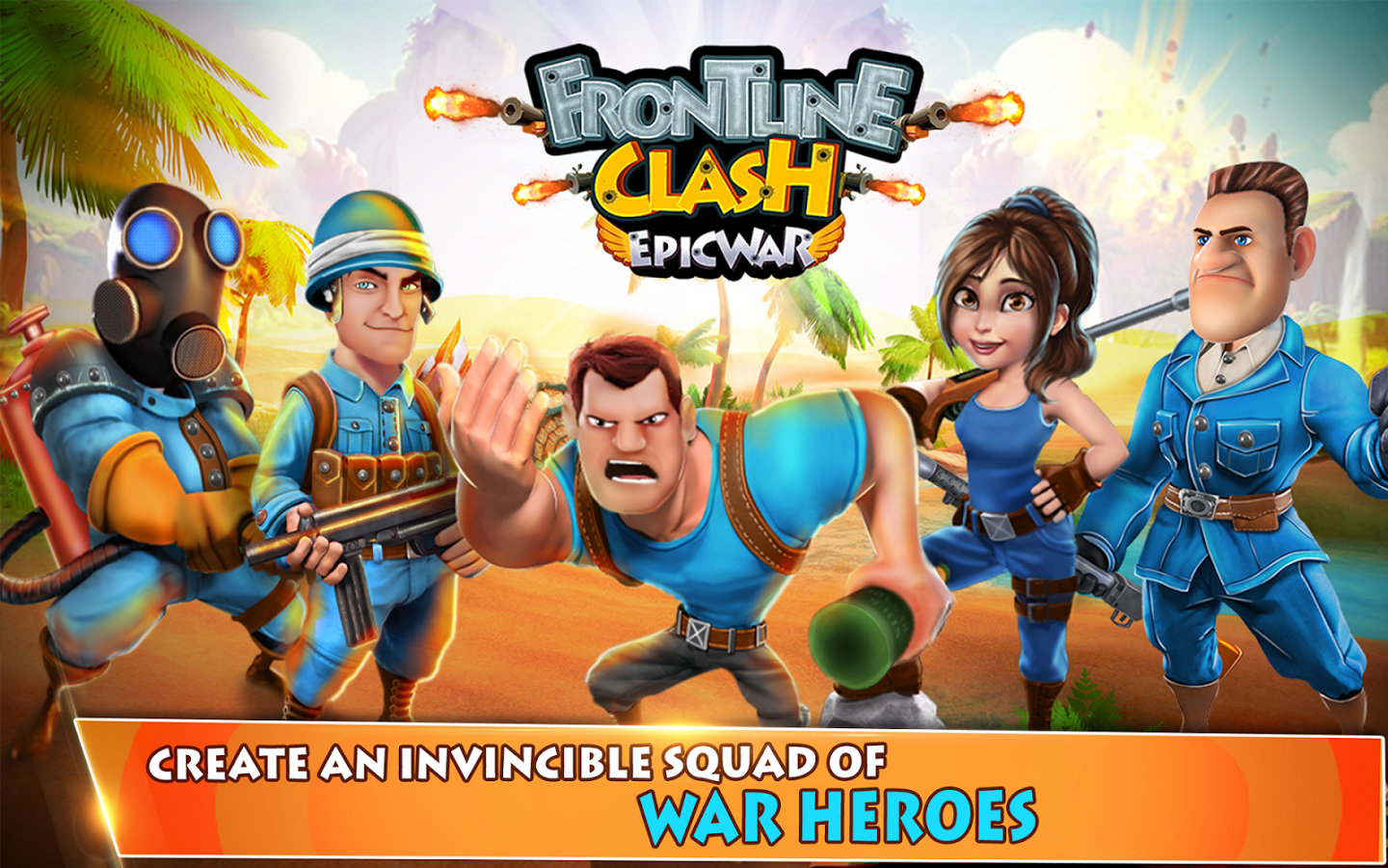 FRONTLINE CLASH : EPIC WAR GAME截图1