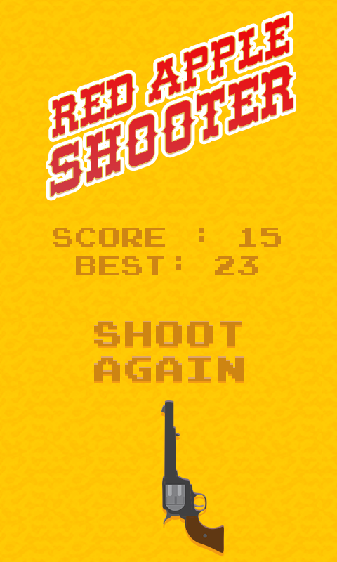 Red Apple Shooter - Revolver Shooting Fun截图1