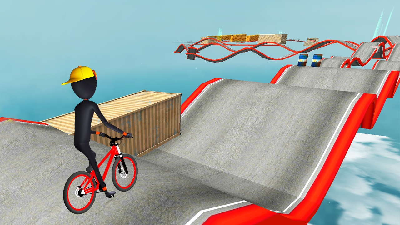 Stickman BMX Stunts截图5