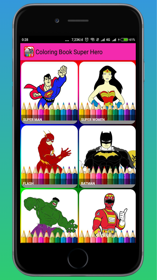 Coloring Book Of Super Hero截图4