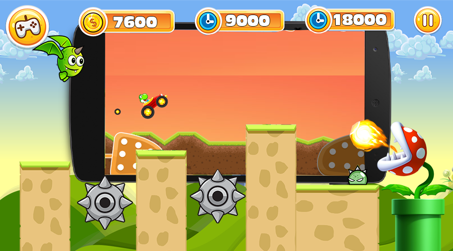 Yoshi Climber Island - Super Wooly Run World截图4