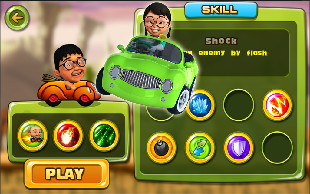 Balapan Mobil Upin Ipin截图5