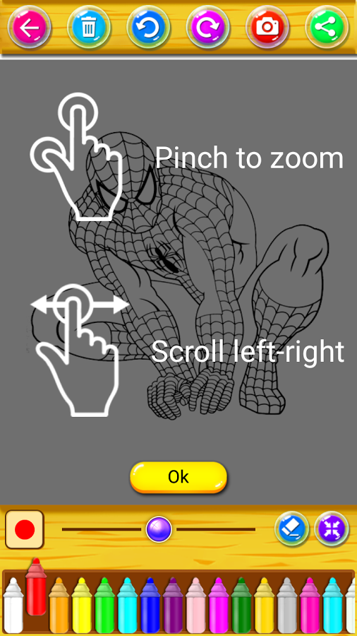 Coloring Book for Spider hero截图4