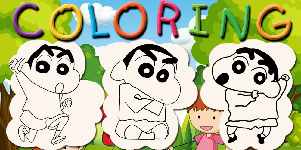 Shin Chan Coloring book - Coloring Shin Chan截图4