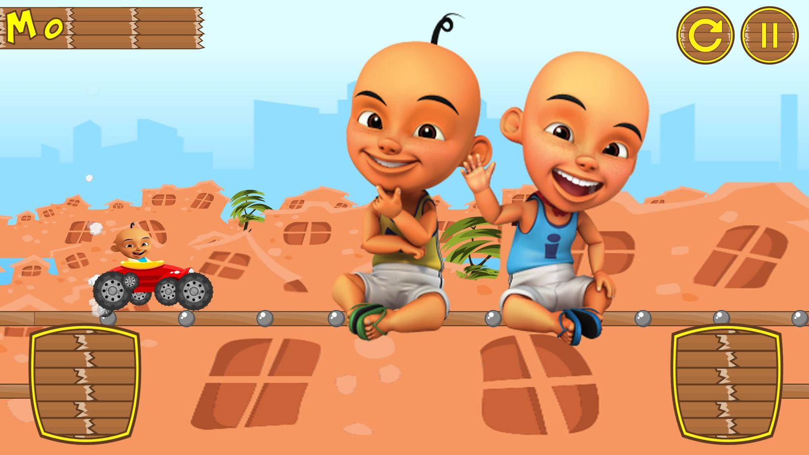 Upin Ipin :racing games截图2