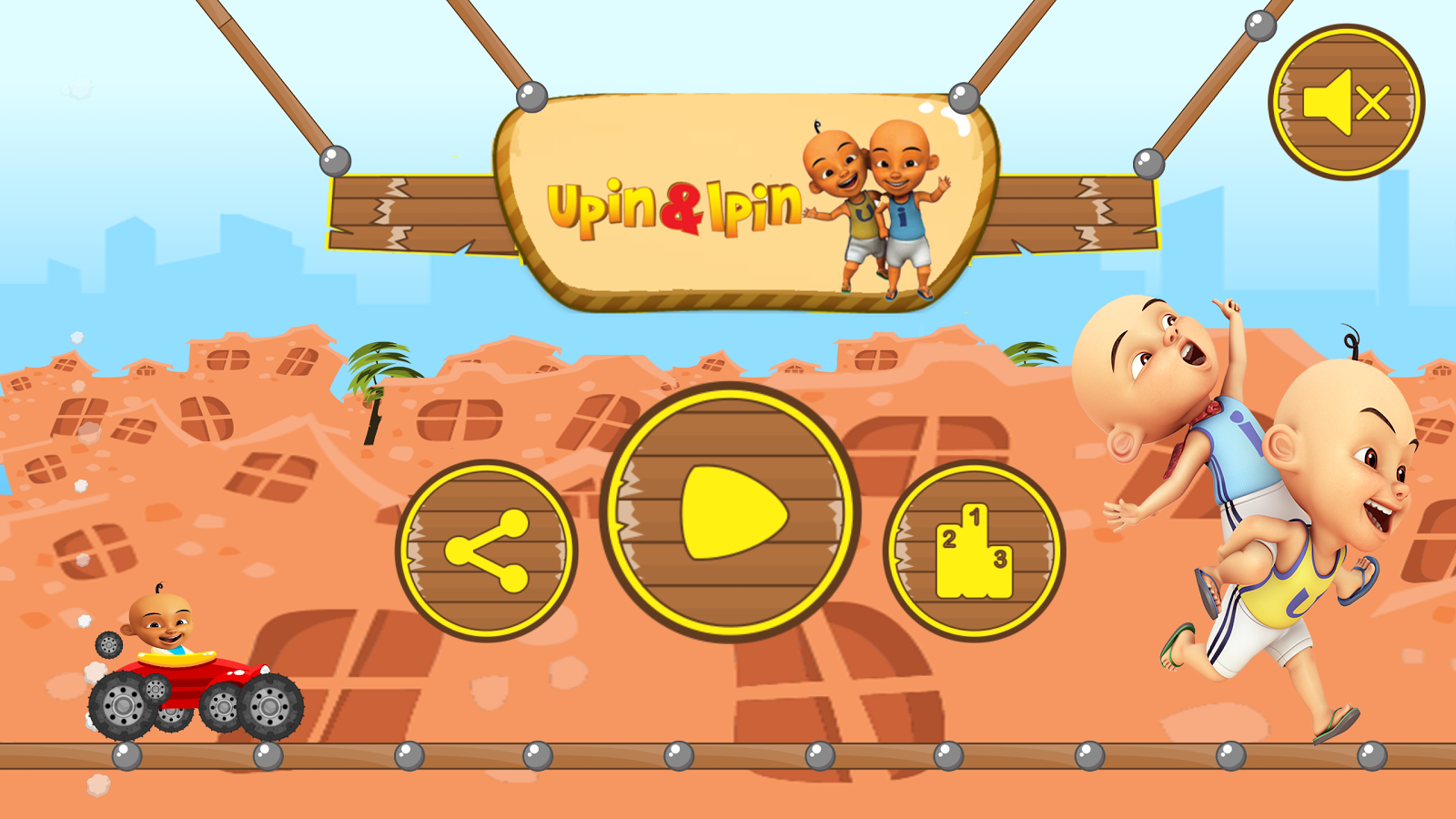 Upin Ipin :racing games截图3