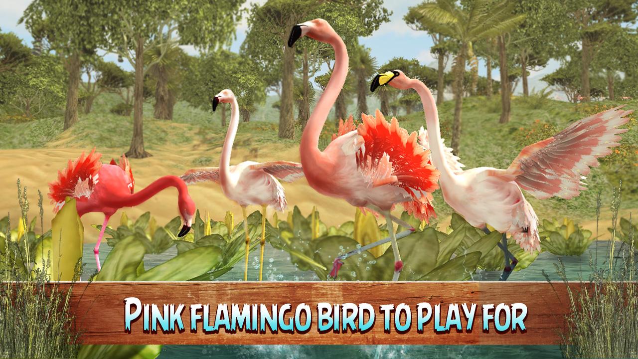 Wild Pink Flamingo Life Simulator截图4