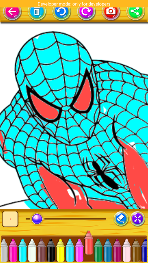 Coloring Book for Spider hero截图2