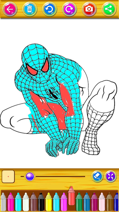 Coloring Book for Spider hero截图3