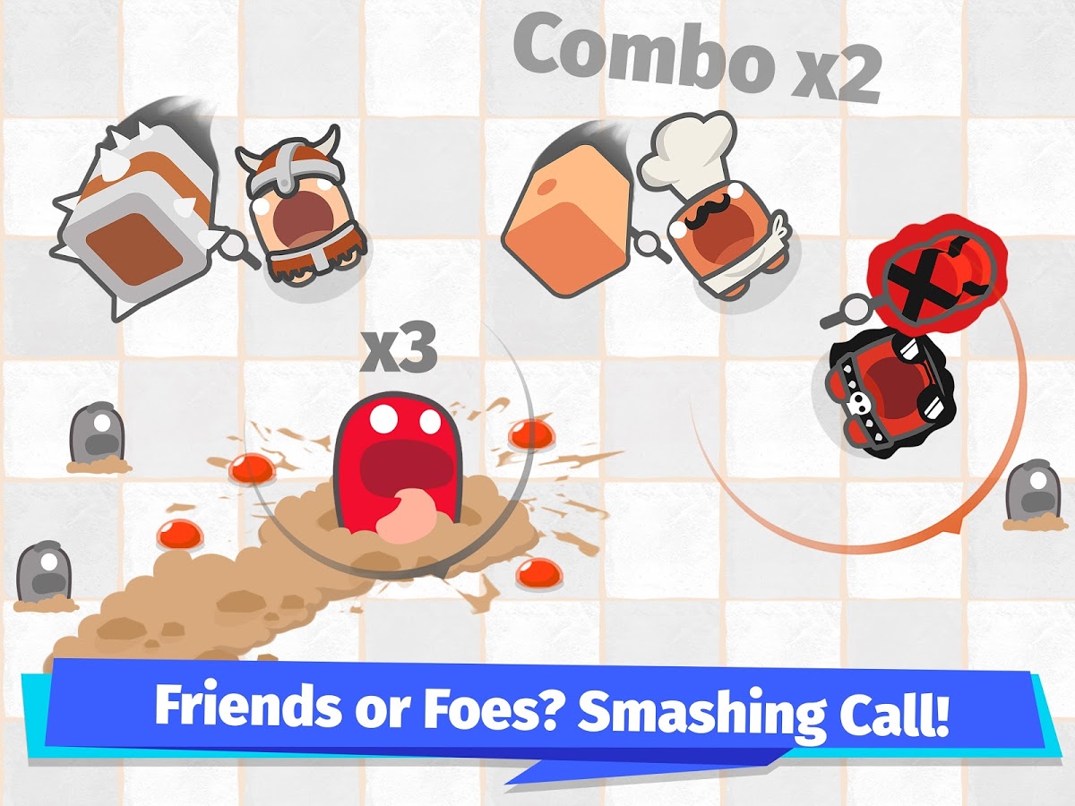 Smashers.io Foes in Worms Land截图1