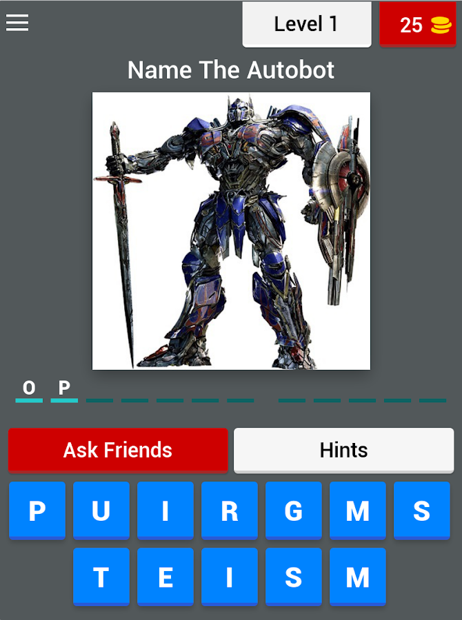 Name The Transformer截图5