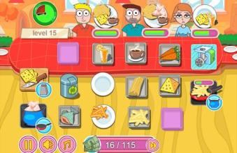 Cook dinner restaurant game截图4