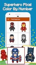 SuperPixel – Hero Coloring by Number截图5