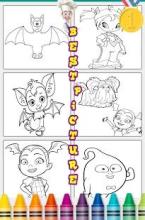 Coloring Vampirina Pages for fans Free apps截图2